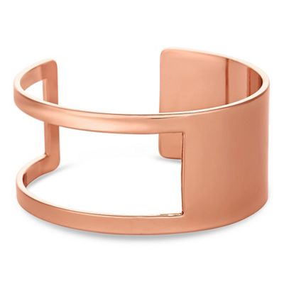 Designer rose gold cut out cuff bracelet